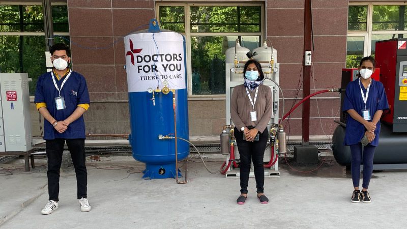 Delivering Oxygen Supplies to Healthcare Facilities and Communities across India